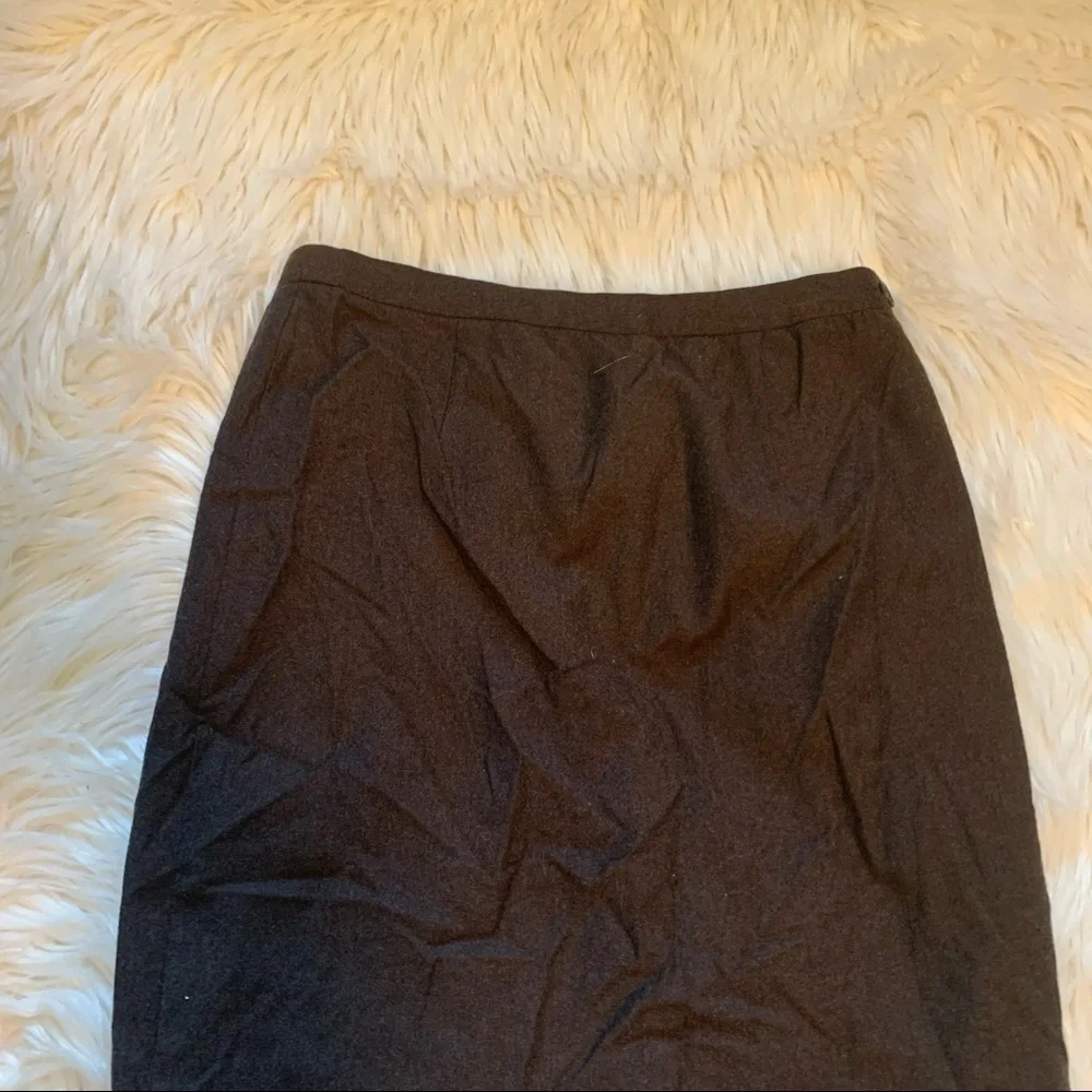 Vintage Giorgio Armani Women's Size 42 (US 10) Pencil Skirt Dark Brown High-Rise